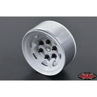 RC4WD Stamped Steel 1.55 Stock White Beadlock Wheel Z-W0035