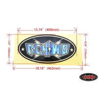 RC4WD Z-L0020 Monster Size RC4WD Logo Decal (Blue)