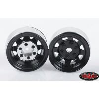 RC4WD Stamped Steel Single 1.55 Stock Black Beadlock Wheel Z-Q0008