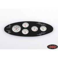 RC4WD 1/8 Black Instrument Panel with Instrument Decal...