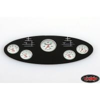 RC4WD 1/8 Black Instrument Panel with Instrument Decal...