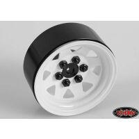 RC4WD 6 Lug Wagon 1.9 Steel Stamped Beadlock Wheels (White) Z-W0128