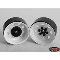 RC4WD 6 Lug Wagon 1.9 Steel Stamped Beadlock Wheels (White) Z-W0128