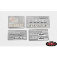 RC4WD Complete Metal Emblems Set for RC4WD Cruiser Body VVV-C0128