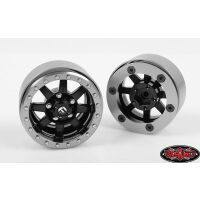 RC4WD SLVR RC4WD Fuel Offroad Trophy 1.9 Beadlock Wheels (Black/Gr Z-W0202