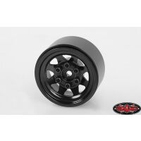 RC4WD Stamped Steel 1.0 Stock Beadlock Wheels (Black) Z-W0229