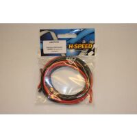 HSP flexibles Silikonkabel 14AWG 1m rot & 1m schwarz...