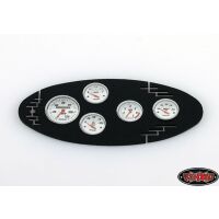 RC4WD 1/10 Black Instrument Panel with Instrument Decal...