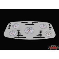 RC4WD 1/10 Chrome Instrument Panel with Instrument Decal...