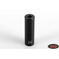 RC4WD 20mm (0.78) Internally Threaded Aluminum Link (Black) (4) Z-S1457