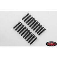 RC4WD RC4WD Miniature Scale Hex Bolts (M2.5 x 12mm) (Black) Z-S1595