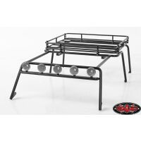 RC4WD Metal Roof Rack for Axial SCX10 Wrangler w/ Roof Rack Lights VVV-C0262