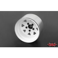 RC4WD 5 Lug Deep Dish Wagon 1.9 Steel Stamped BeadlockWheels White Z-W0242