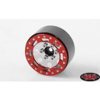 RC4WD TRO 1.7 Stamped Steel Beadlock Wheels (Red/Chrome) Z-W0225