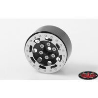 RC4WD TRO 1.7 Stamped Steel Beadlock Wheels (Black/Chrome) Z-W0227