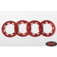 RC4WD Replacement Beadlock Rings for TRO 1.7 Wheels (Red) Z-S1668