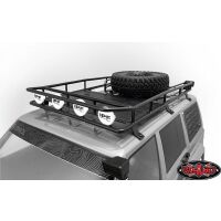 RC4WD Krabs Roof Rack w/Spare Tire Mount for Axial SCX10 II XJ (Bl VVV-C0345