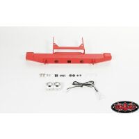 RC4WD Solid Rear Bumper w/Lights for Axial SCX10 II XJ (Red) VVV-C0335