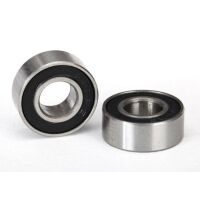 Ball bearings, black rubber sealed (6x13x5mm) (2)