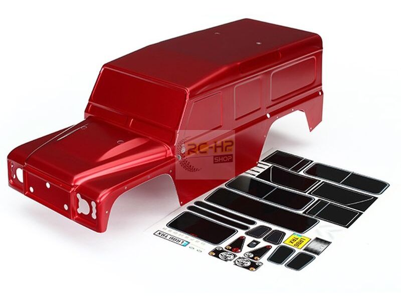 Traxxas Karo, Land Rover Defender, rot +Decals TRX8011R - RC-HP.de - Dl ...