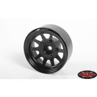 RC4WD OEM Stamped Steel 1.55 Beadlock Wheels (Black) Z-W0262