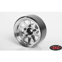 RC4WD OEM Stamped Steel 1.55 Beadlock Wheels (Chrome) Z-W0264