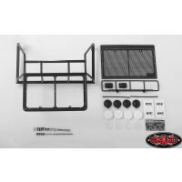 RC4WD Roll Bar/Roof Rack w/Lightbar Frame and Front & Rear Lights VVV-C0297
