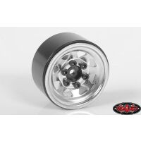 RC4WD Stamped Steel 1.0 Stock Beadlock Wheels (Chrome)...