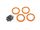 Beadlock Rings Orange (2.2) Alu (4) + Schrauben