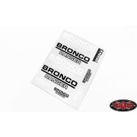 RC4WD Body Decals for Traxxas TRX-4 79 Bronco Ranger XLT...