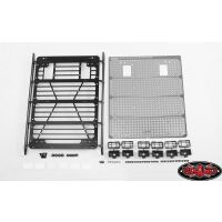 RC4WD Command Roof Rack w/ Diamond Plate & 6x Square...