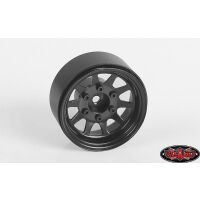 RC4WD OEM 6-Lug Stamped Steel 1.55 Beadlock Wheels (Black) Z-W0310