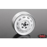 RC4WD Stamped Steel 1.7 10-Oval Hole Wheels (White) Z-W0311
