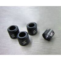 SAMIX SCX10-2 alum black drivershaft cups 4pcs 3 thick / 1 t