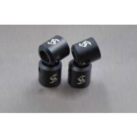 SAMIX SCX10-2 alum black drivershaft cups 4pcs