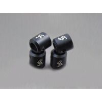 SAMIX SCX10-3 alum black drivershaft cups 4pcs