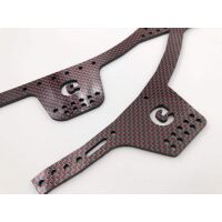GSPEED TGH-V3 Carbon Fiber Chassis in COLORS (rails only) red