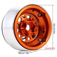 INJORA 4PCS 1.9 CNC Aluminum Beadlock Wheel Rims for 1/10 RC Crawler Car Gold