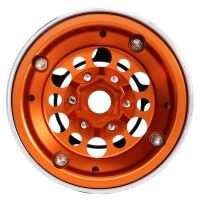 INJORA 4PCS 1.9 CNC Aluminum Beadlock Wheel Rims for 1/10 RC Crawler Car Gold