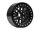 INJORA 4PCS 2.0" 12-spoke Metal Beadlock Wheel Rims Fit 1.9" RC Crawler Tires Black