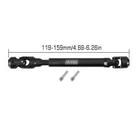 INJORA Steel Heavy-Duty Drive Shaft for 1/10 RC Car Crawler - 119-159mm