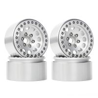 INJORA 4PCS 1.9" Aluminum Alloy Beadlock Wheel Rims for 1/10 RC Crawler - YQW-01SR