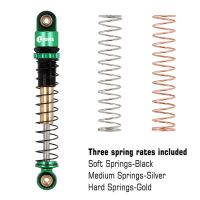 INJORA 43mm Aluminum Threaded Double Barrel Shocks...