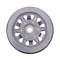 INJORA 1.0" Negative Offset 2.85mm Beadlock Aluminum Wheel for 1/24 RC Crawlers (4) (W1009) - YQW-1009GL
