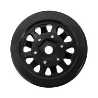 INJORA 1.0" Negative Offset 2.85mm Beadlock Aluminum Wheel for 1/24 RC Crawlers (4) (W1009) - YQW-1009BK