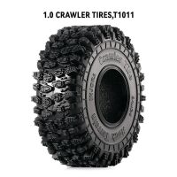 INJORA 1.0" 64*24mm S5 Super Soft Sticky Rock Crawling Tires for 1/18 1/24 RC Crawlers (4) (T1011)