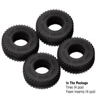 INJORA 1.0" 55*20mm S5 Mini Comp Pin Tires Multi Terrains for 1/24 Axial SCX24 (4) (T1013)