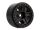 INJORA 1.0" 5-Spokes Plastic Beadlock Wheel Rims for 1/24 RC Crawlers (4) (W2407) - Black