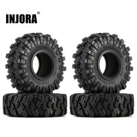 INJORA 1.0" 62*20.5mm S5 Soft Rubber Mud Terrain Tires for 1/24 RC Crawlers (4) (T1007)