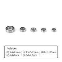 INJORA Sealed Steel Bearing Kit (22 pcs) for 1/18 Traxxas...